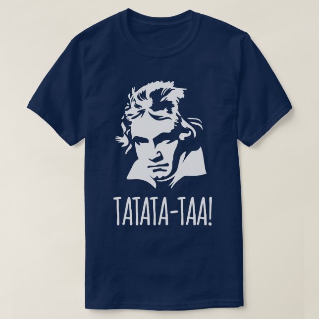 Camiseta Tatatataa Funny Ludwig van Beethoven 5ª Sinfonía (Diseño del anverso)