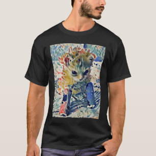 Camiseta Tater Tot Cat pintura inspirada en Matisse