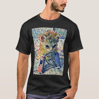 Camiseta Tater Tot Cat pintura inspirada en Matisse