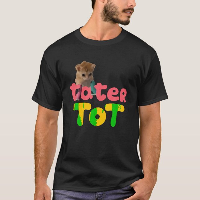 Camiseta Tater Tot lindo gato (Anverso)