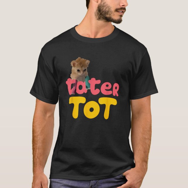Camiseta Tater Tot lindo gato (Anverso)