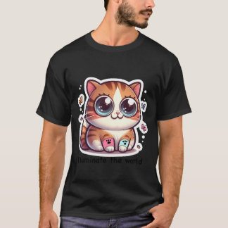 Camiseta Tater tot valiente adorable gato pegatinas