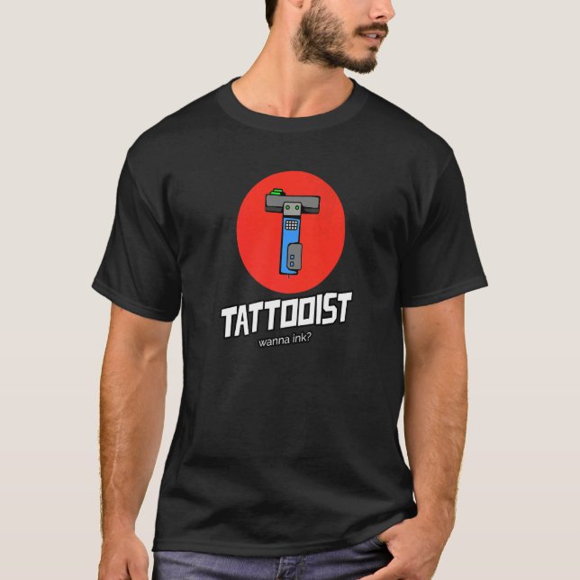 Camiseta Tatoist Wanna Ink Tattoos Tattoo Parlor Salon Ar (Anverso)