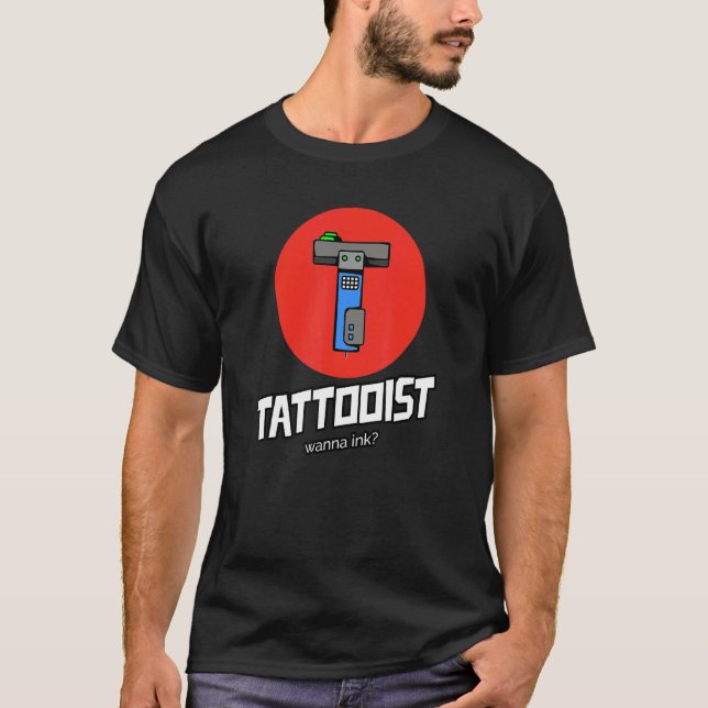 Camiseta Tatoist Wanna Ink Tattoos Tattoo Parlor Salon Ar (Anverso)