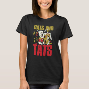 Camiseta Tats And Cats Tatuaje Corporal Artista de Tatuajes