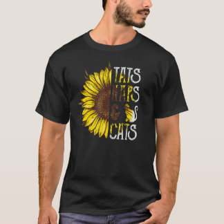 Camiseta Tats Naps Y Gatos Dueño Del Mascota Del Girasol Ca