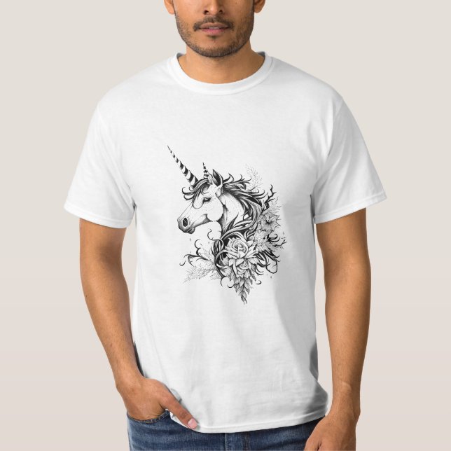 Camiseta Tatto de arte de Ilustracion de animales salvajes  (Anverso)