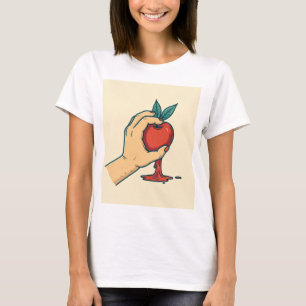 Camiseta Tattoo Art: Apple of Love T-Shirt Design