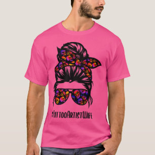 Camiseta Tattoo Artist esposa vida desordenada gafas de pel