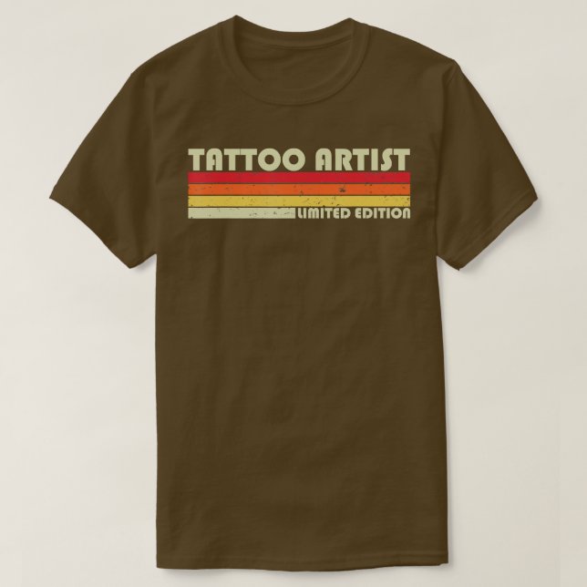 Camiseta TATTOO ARTISTA Funny Job Title Profession Cumpleañ (Diseño del anverso)