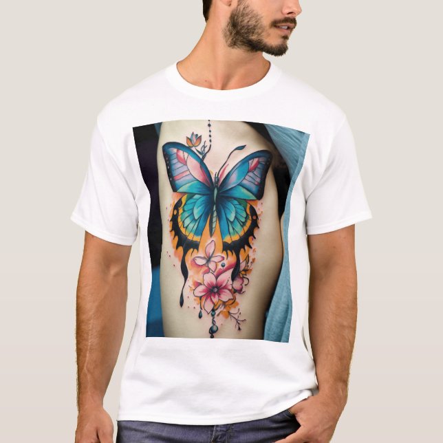 Camiseta Tattoo Beauty print" (Anverso)