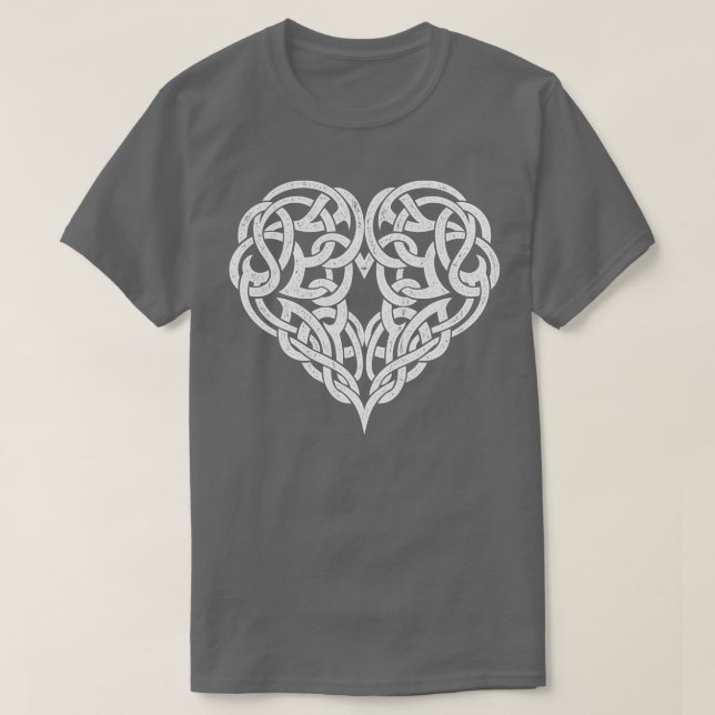 Camiseta Tattoo de Knot Knot del corazón celta (Diseño del anverso)