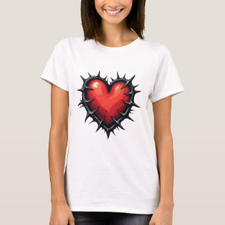 Camiseta Tattoo de la vieja escuela de corazón y l