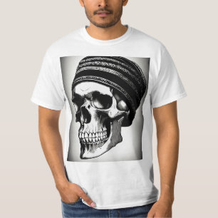Camiseta Tattoo de Rock 'n Roll Skull