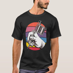 Camiseta Tattoo Machine Retro Artista Tattooist Tattooed Pi