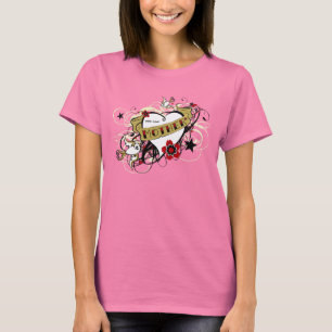 Camiseta Tattoo MOM Heart & Swallow T shirt