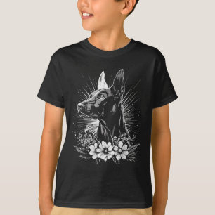 Camiseta Tattoo Style Lover Doberman Pinscher Perro Retro