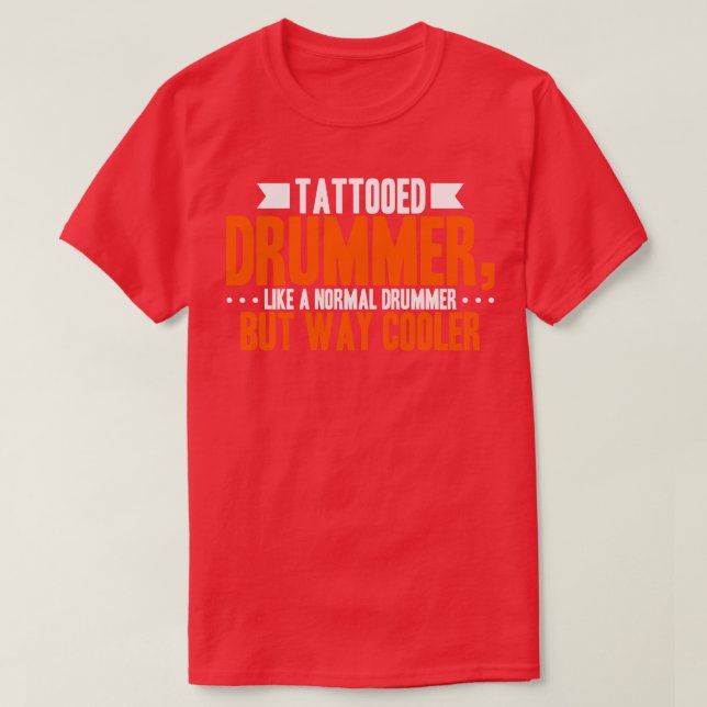 Camiseta Tattooed Drummer (Diseño del anverso)