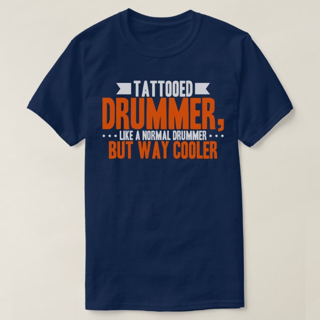 Camiseta Tattooed Drummer (Diseño del anverso)