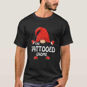 Camiseta Tattooed Gnome Navidades graciosos que coinciden c
