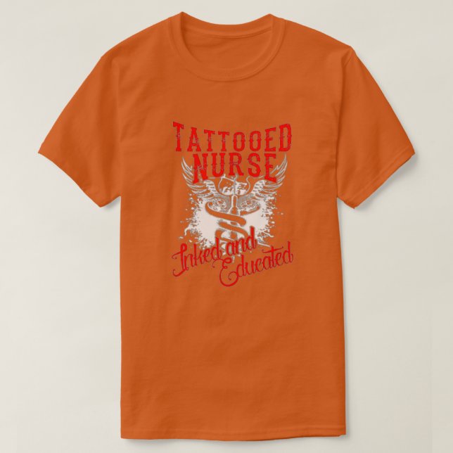 Camiseta tattooed nurse 1 (Diseño del anverso)