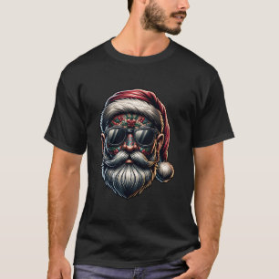 Camiseta Tattooed Santa Claus engordó a los hombres de Navi