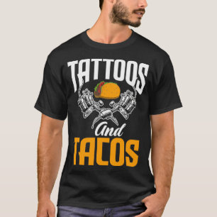 Camiseta Tattoos & Tacos Tattoo Artista Taco Lover Tattoo L