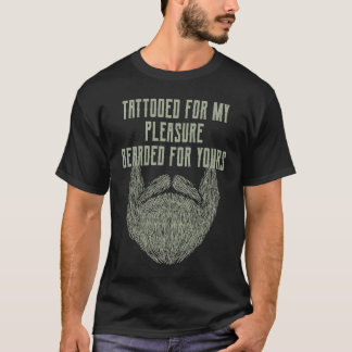 Camiseta Tatuado para mi placer Barbudo para tu barba