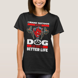 Camiseta Tatuador de tatuajes de perro tatuista - Artista d