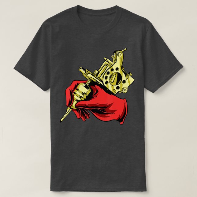Camiseta Tatuador Tattooist Tattoo Master Machine Ink (Diseño del anverso)