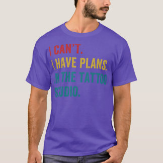Camiseta Tatuaje artístico del tatuaje planea en eso