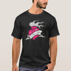 Camiseta tatuaje de amor verdadero de corazón