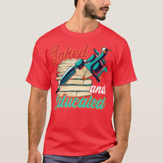 Camiseta Tatuaje De Artista De Tatuaje Con Tinta Cuta Y Edu
