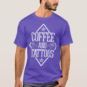 Camiseta Tatuaje de café y tatuajes con tinta de artista