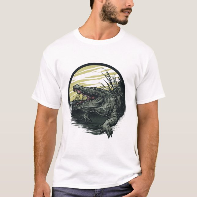 Camiseta Tatuaje de cocodrilo (Anverso)