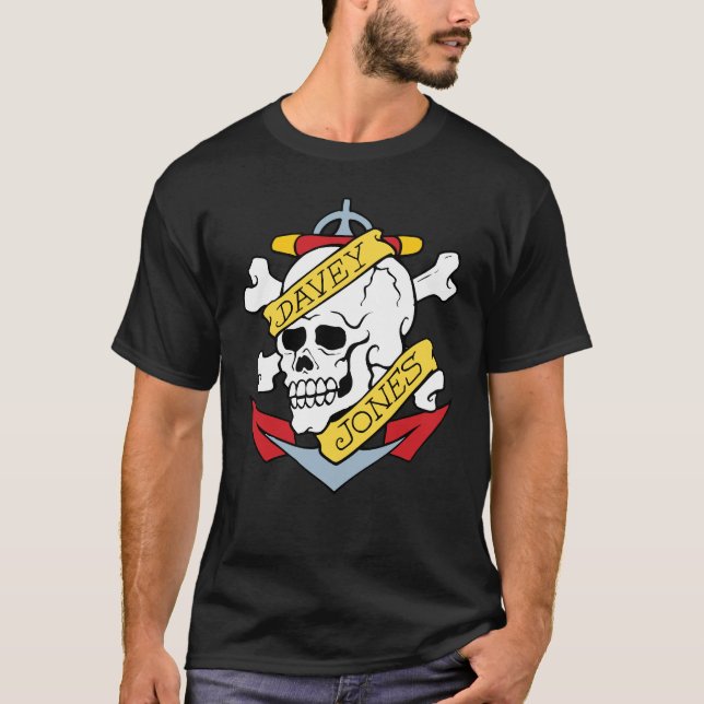 Camiseta Tatuaje de Davey Jones (Anverso)