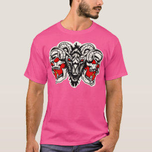 Camiseta tatuaje de demonios de cabra