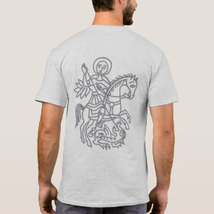 Camiseta Tatuaje de la Cruz de Jerusalén del Dragón de San
