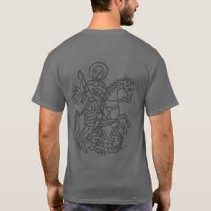 Camiseta Tatuaje de la Cruz de Jerusalén del Dragón de San