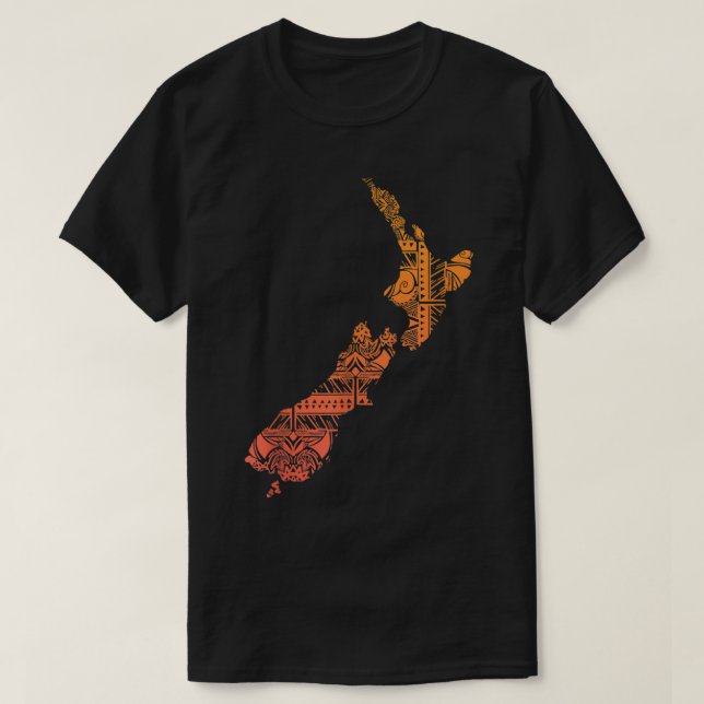 Camiseta Tatuaje de la cultura maorí-polinesia neozelandesa (Diseño del anverso)