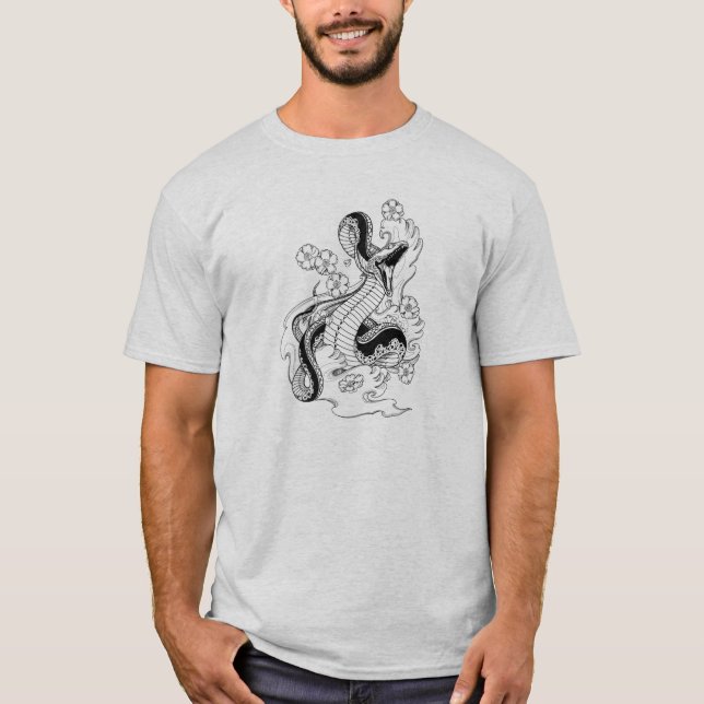 Camiseta Tatuaje de la serpiente (Anverso)
