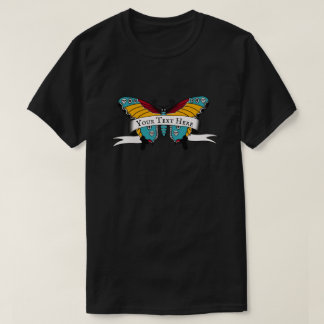 Camiseta Tatuaje de Mariposa - Crea el Tuyo