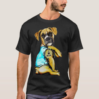 Camiseta Tatuaje de perro de Boxer me encanta el día de la 