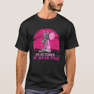 Camiseta Tatuaje De Perro Pit Bull Fuerte En Octubre Nosotr