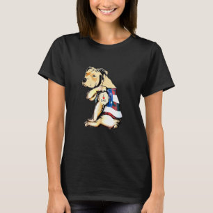 Camiseta Tatuaje de perro Pitbull para hombres amo a papá