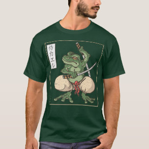 Camiseta Tatuaje de rana samurai japonesa