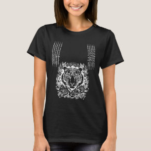 Camiseta Tatuaje de tigre de Muay Thai Kickboxing Cultural