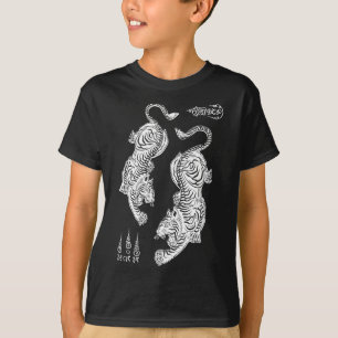 Camiseta Tatuaje de tigres de Sak Yant Muay Thai Kickboxing