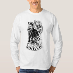 Camiseta Tatuaje del aerógrafo del comodín y de Harley de