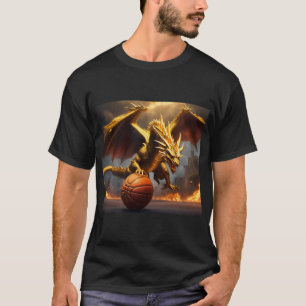 Camiseta Tatuaje del dragón dorado